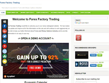 Tablet Screenshot of forex-factory-trading.com